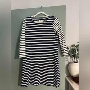 Vineyard Vines Striped 3/4 sleeve dress